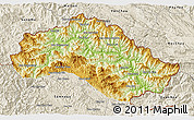 Physical 3D Map of Xiengkho, shaded relief outside