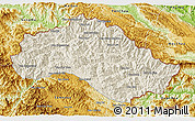 Shaded Relief 3D Map of Xiengkho, physical outside