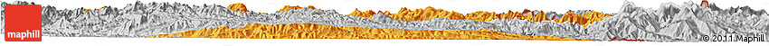 Political Horizon Map of Xiengkho, lighten, desaturated