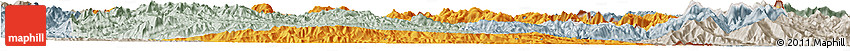 Political Horizon Map of Xiengkho, lighten, semi-desaturated