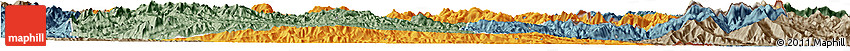 Political Horizon Map of Xiengkho, semi-desaturated