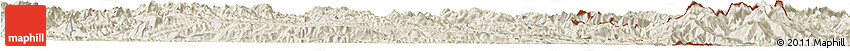Shaded Relief Horizon Map of Xiengkho