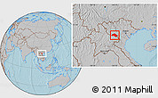 Gray Location Map of Xiengkho, hill shading