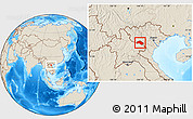 Shaded Relief Location Map of Xiengkho