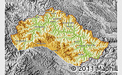 Physical Map of Xiengkho, desaturated