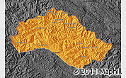 Political Map of Xiengkho, darken, desaturated