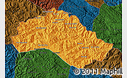 Political Map of Xiengkho, darken