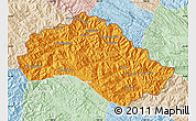 Political Map of Xiengkho, lighten