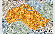 Political Map of Xiengkho, lighten, semi-desaturated