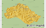 Savanna Style Map of Xiengkho, single color outside