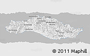 Gray Panoramic Map of Xiengkho, single color outside