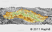 Physical Panoramic Map of Xiengkho, desaturated