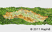 Physical Panoramic Map of Xiengkho, satellite outside