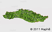 Satellite Panoramic Map of Xiengkho, cropped outside