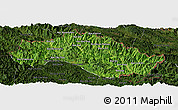 Satellite Panoramic Map of Xiengkho, darken