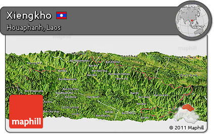 Satellite Panoramic Map of Xiengkho