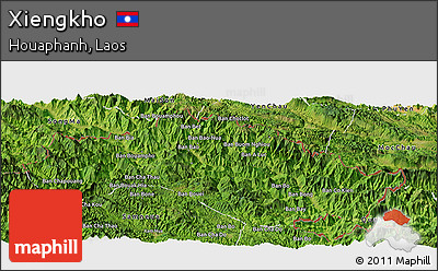 Satellite Panoramic Map of Xiengkho