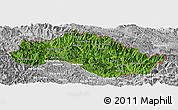 Satellite Panoramic Map of Xiengkho, lighten, desaturated