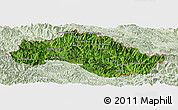 Satellite Panoramic Map of Xiengkho, lighten