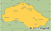 Savanna Style Simple Map of Xiengkho