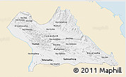 Classic Style 3D Map of Khammouane, single color outside