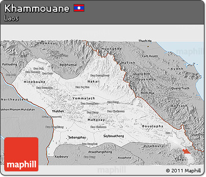 Gray 3D Map of Khammouane