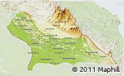Physical 3D Map of Khammouane, lighten
