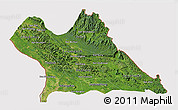 Satellite 3D Map of Khammouane, cropped outside