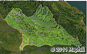Satellite 3D Map of Khammouane, darken