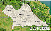 Shaded Relief 3D Map of Khammouane, satellite outside