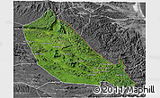 Satellite 3D Map of Boualapha, desaturated