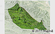 Satellite 3D Map of Boualapha, lighten