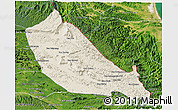 Shaded Relief 3D Map of Boualapha, satellite outside