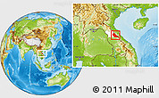 Physical Location Map of Boualapha, highlighted parent region