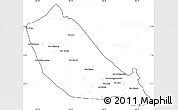 Blank Simple Map of Boualapha, cropped outside