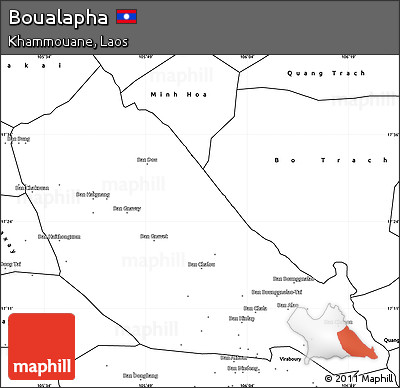 Blank Simple Map of Boualapha
