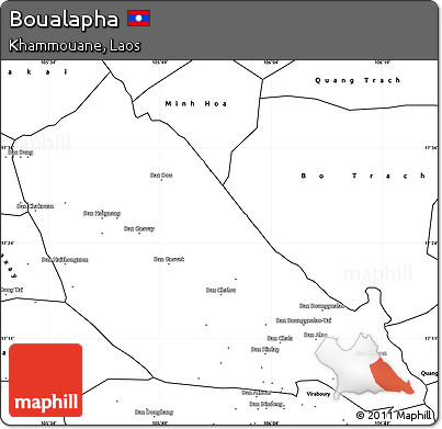 Blank Simple Map of Boualapha