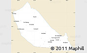 Classic Style Simple Map of Boualapha, single color outside