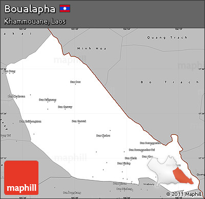 Gray Simple Map of Boualapha