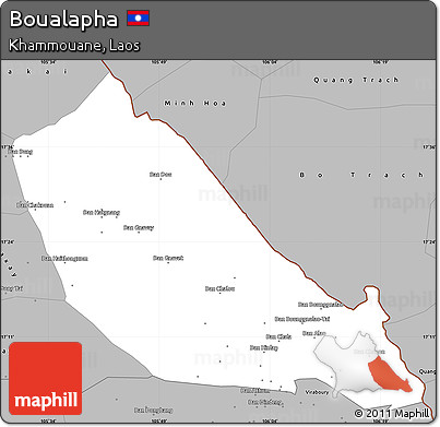 Gray Simple Map of Boualapha