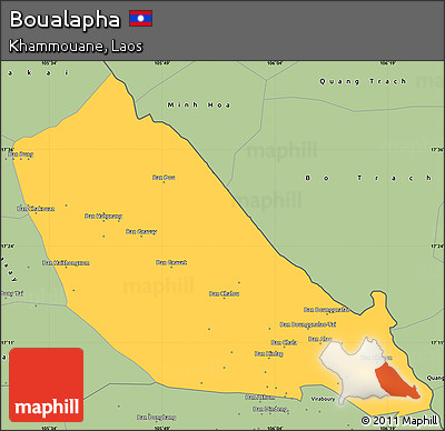 Savanna Style Simple Map of Boualapha