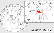 Blank Location Map of Khammouane