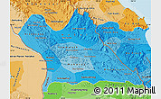 Political Shades Map of Khammouane