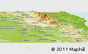 Physical Panoramic Map of Khammouane