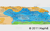 Political Shades Panoramic Map of Khammouane