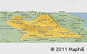 Savanna Style Panoramic Map of Khammouane