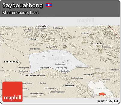 Classic Style 3D Map of Saybouathong