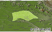 Physical 3D Map of Saybouathong, darken
