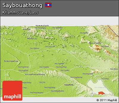 Physical 3D Map of Saybouathong