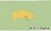 Savanna Style 3D Map of Saybouathong, single color outside
